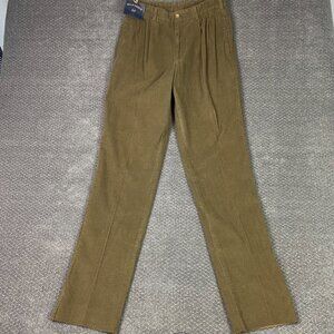 Bills Khakis 11 Wale Corduroy Pants Men's 34 Brown Pleated NWT NEW